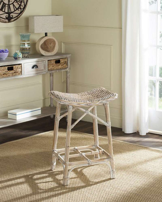 Safavieh - Rayna Stool - White Washed - SEA7010A veiw 2