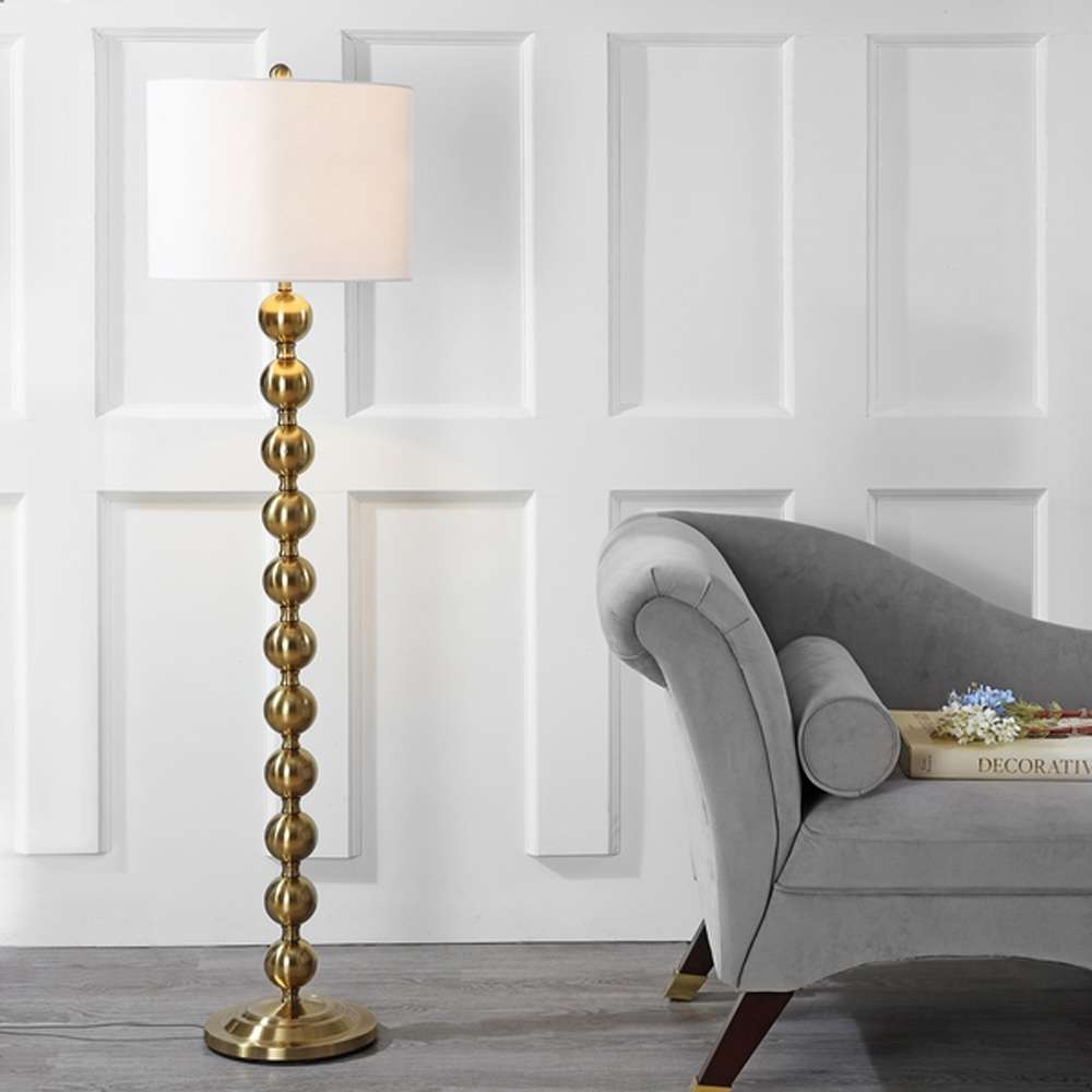 Safavieh - Reflections Stacked Ball Floor Lamp - Brass - LIT4330B veiw 2