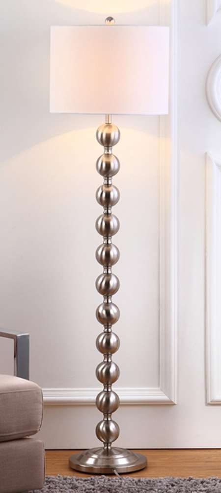 Safavieh - Reflections Stacked Ball Floor Lamp - Silver - LIT4330A veiw 1