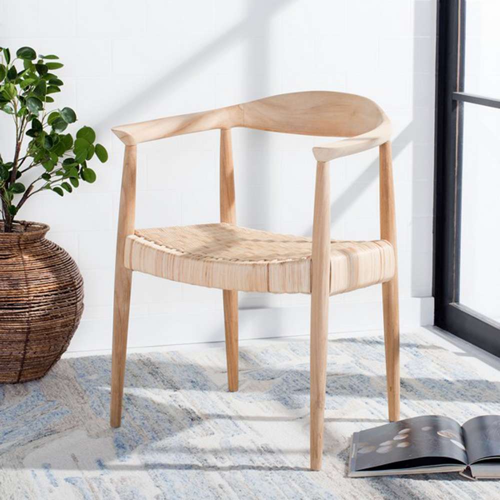 Safavieh - Renga Rope Rattan Accent Chair - Natural - ACH1006A veiw 2
