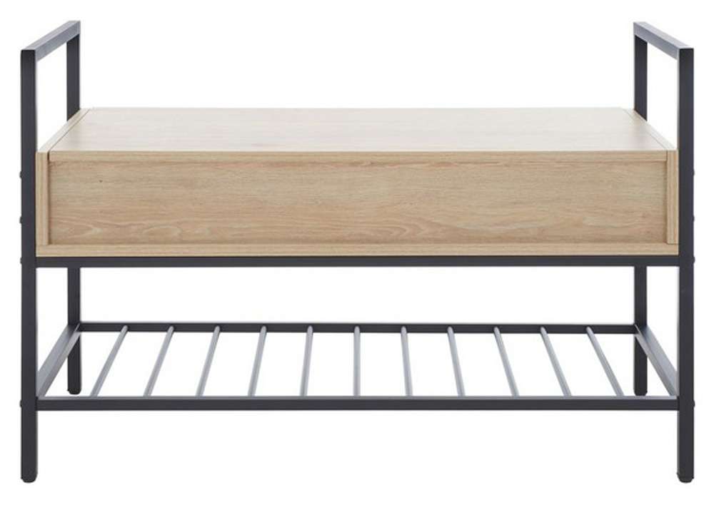 Safavieh - Rhonwen Storage Bench - Sand - Black - BCH9300A veiw 1