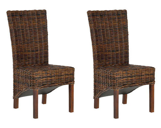 Safavieh - Ridge Side Chair - Pecan Brown  (Set of 2) - FOX6523A-SET2 veiw 2