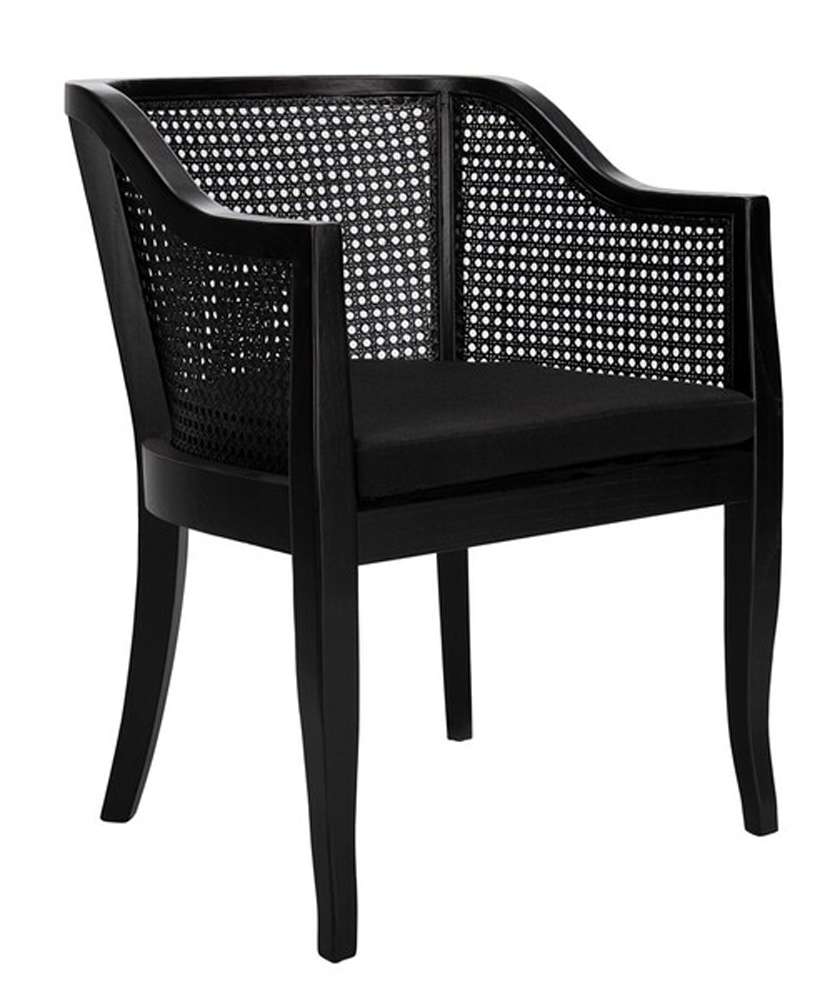 Safavieh - Rina Cane Dining Chair - Black - DCH9501C veiw 2