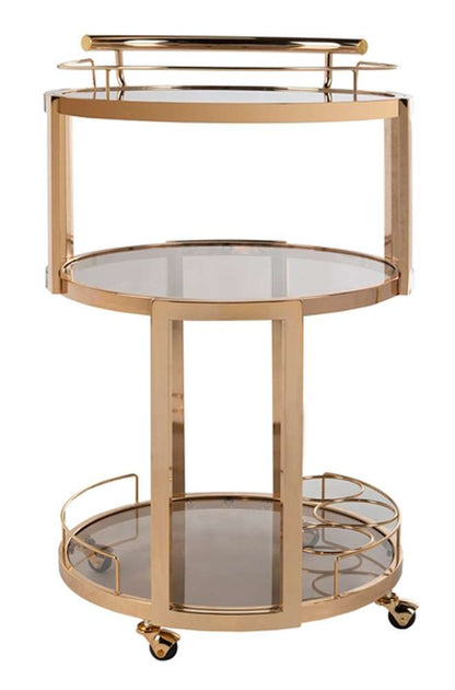 Safavieh - Rio 3 Tier Round Bar Cart - Gold - Tea - BCT8002A veiw 4