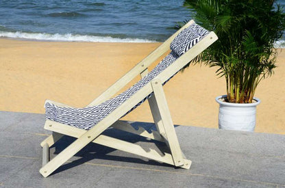 Safavieh - Rive Sling Chair - Navy - White - PAT7039A veiw 3