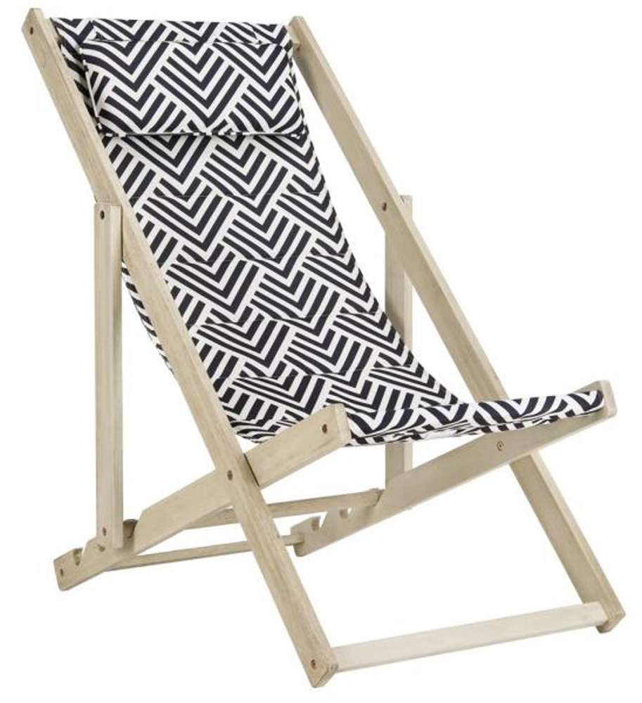 Safavieh - Rive Sling Chair - Navy - White - PAT7039A veiw 4