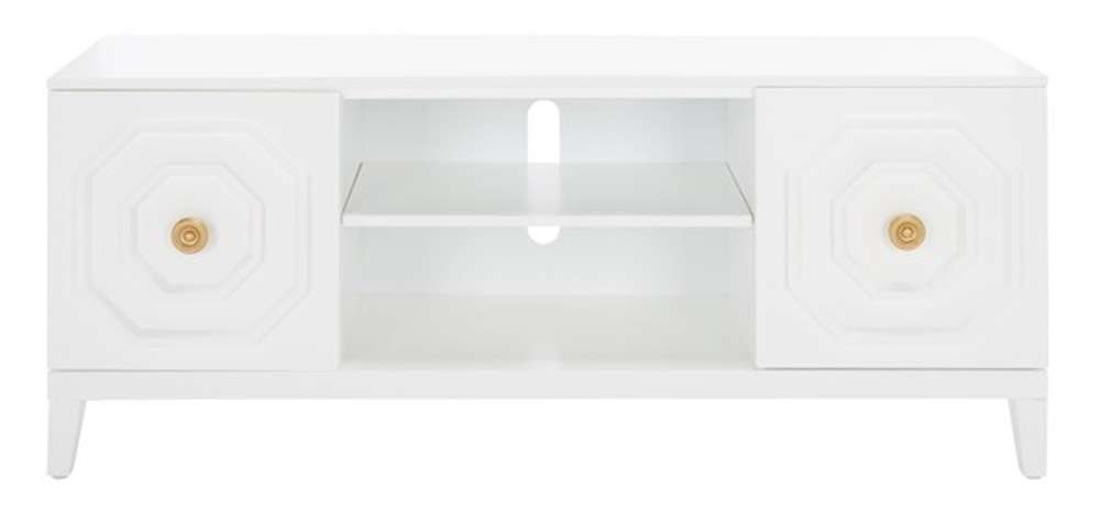 Safavieh - Riya 2 Door 1Shelf Media Stand - White - MED5006A veiw 1