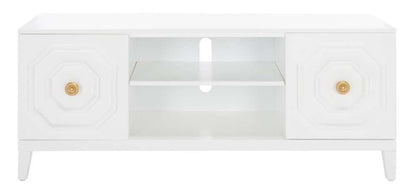 Safavieh - Riya 2 Door 1Shelf Media Stand - White - MED5006A veiw 1
