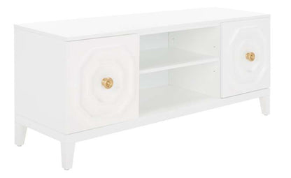 Safavieh - Riya 2 Door 1Shelf Media Stand - White - MED5006A veiw 4