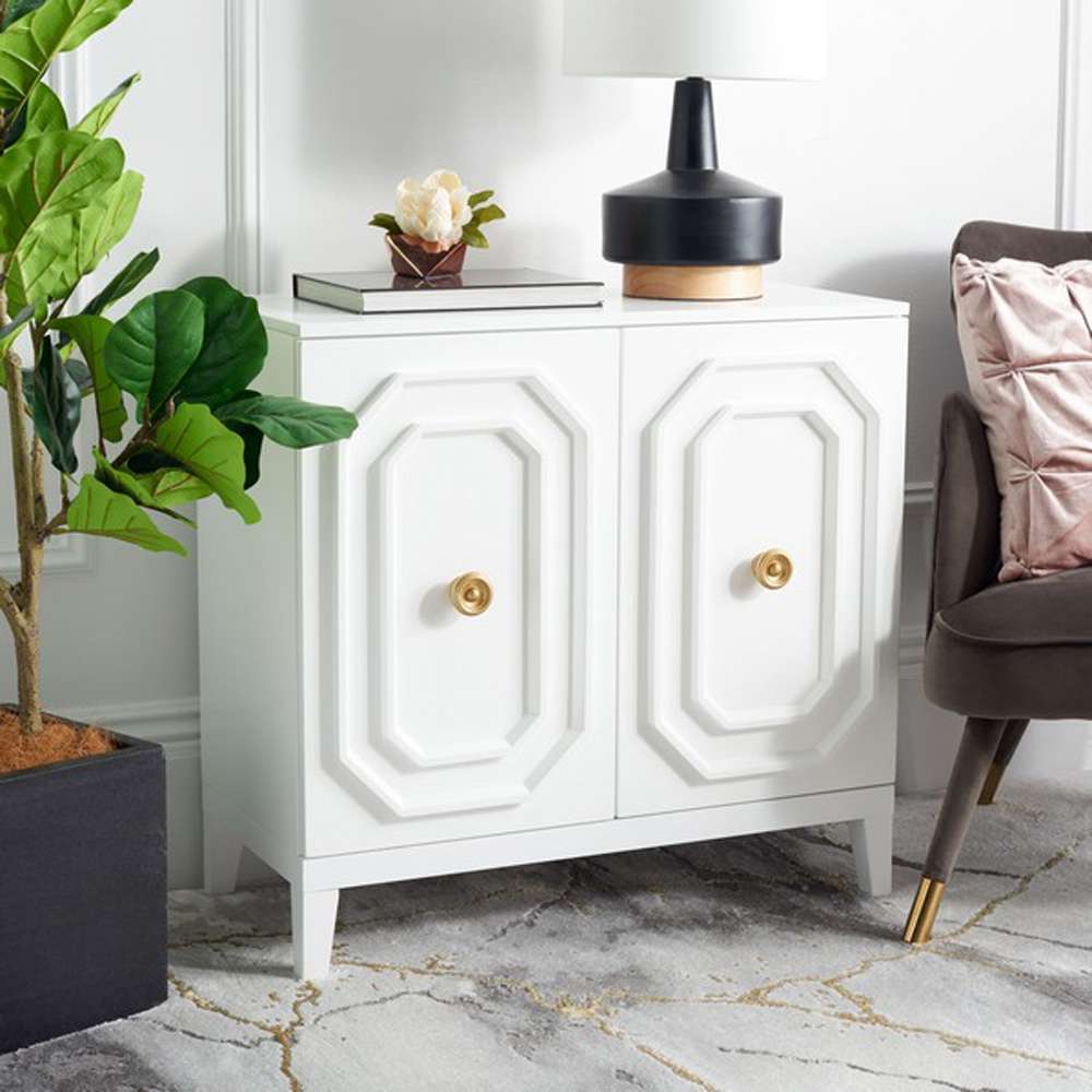 Safavieh - Riya 2 Door Hall Cabinet - White - CHS5003A veiw 2