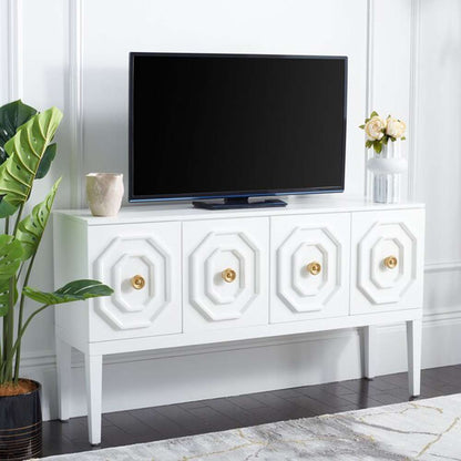 Safavieh - Riya 3 Door 2 Shelf Sideboard - White - MED5005A veiw 2