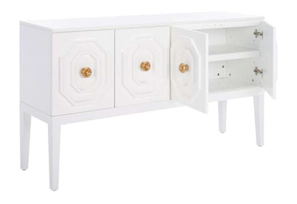 Safavieh - Riya 3 Door 2 Shelf Sideboard - White - MED5005A veiw 3