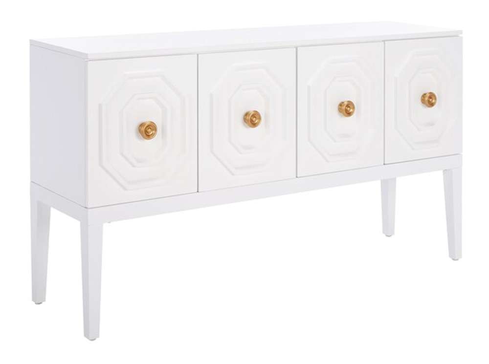 Safavieh - Riya 3 Door 2 Shelf Sideboard - White - MED5005A veiw 4