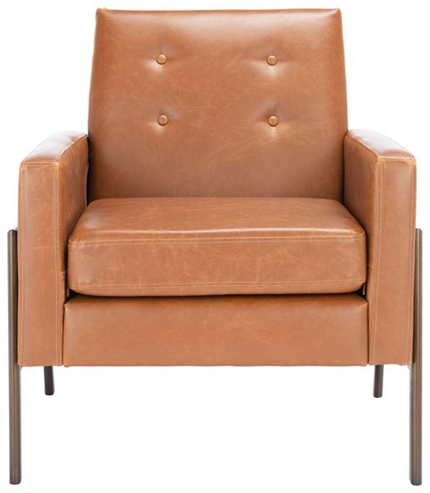 Safavieh - Roald Sofa Accent Chair - Light Brown - Antique Coffee - ACH6209C veiw 1