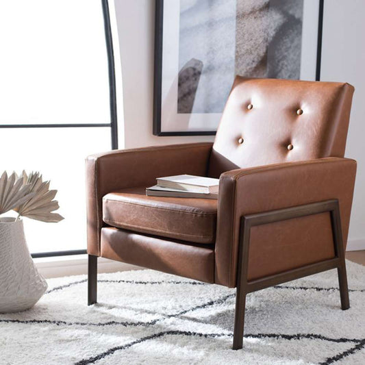Safavieh - Roald Sofa Accent Chair - Light Brown - Antique Coffee - ACH6209C veiw 2