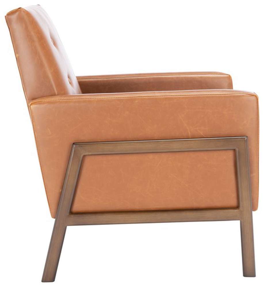Safavieh - Roald Sofa Accent Chair - Light Brown - Antique Coffee - ACH6209C veiw 3