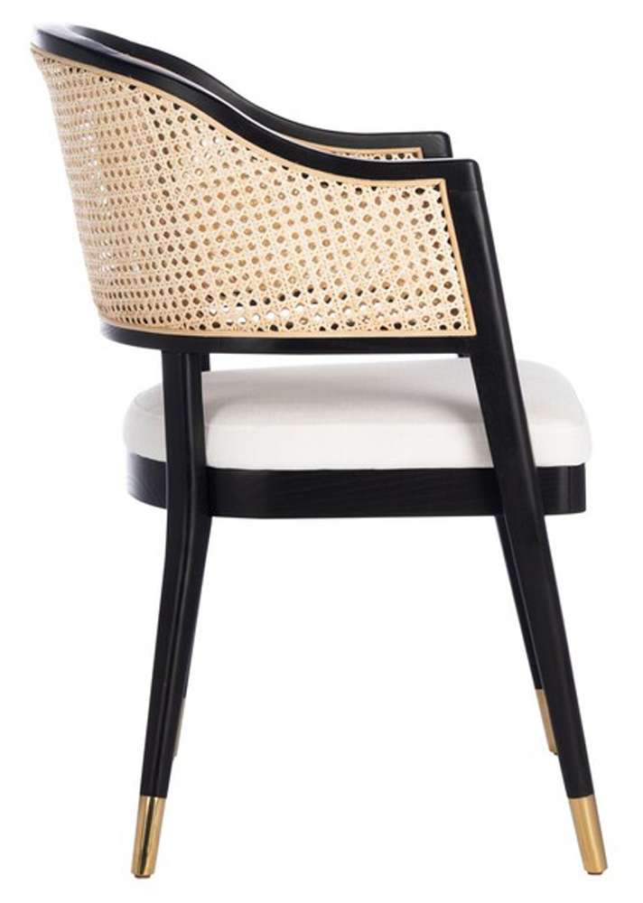 Safavieh - Couture - Rogue Rattan Dining Chair - Black - Natural - SFV4106A veiw 4