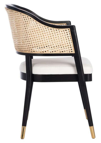 Safavieh - Couture - Rogue Rattan Dining Chair - Black - Natural - SFV4106A veiw 4