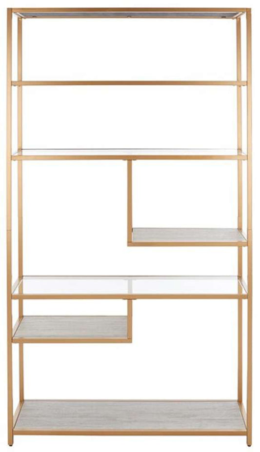 Safavieh - Roiya 6 Shelf Etagere - Beige - Gold - ETG6403A veiw 1