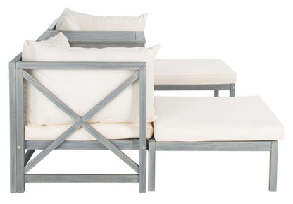 Safavieh - Ronson 5 Pc Sectional Set - Ash Grey - Beige - PAT6762C veiw 4