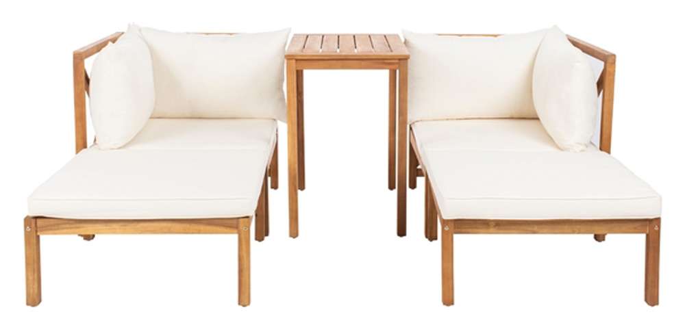 Safavieh - Ronson 5 Pc Sectional Set - Natural - Beige - PAT6762A veiw 1