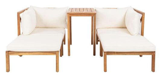 Safavieh - Ronson 5 Pc Sectional Set - Natural - Beige - PAT6762A veiw 1
