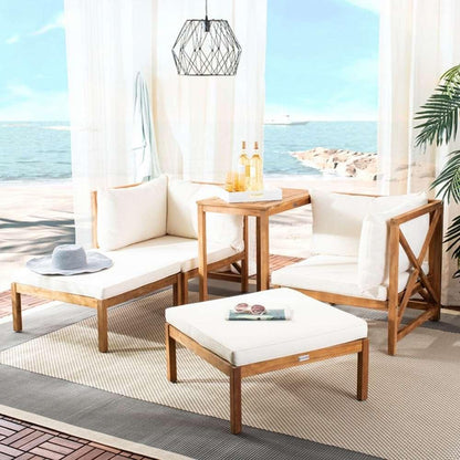 Safavieh - Ronson 5 Pc Sectional Set - Natural - Beige - PAT6762A veiw 2