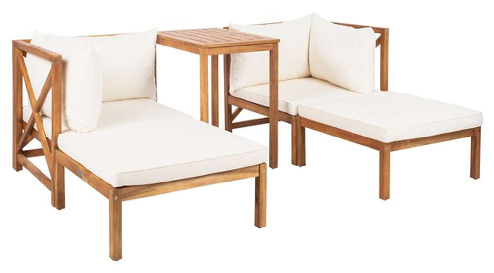 Safavieh - Ronson 5 Pc Sectional Set - Natural - Beige - PAT6762A veiw 3