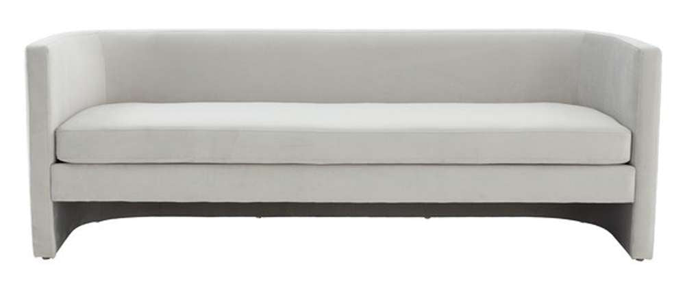 Safavieh - Couture - Rosabeth Curved Sofa - Light Grey - SFV4786A veiw 1