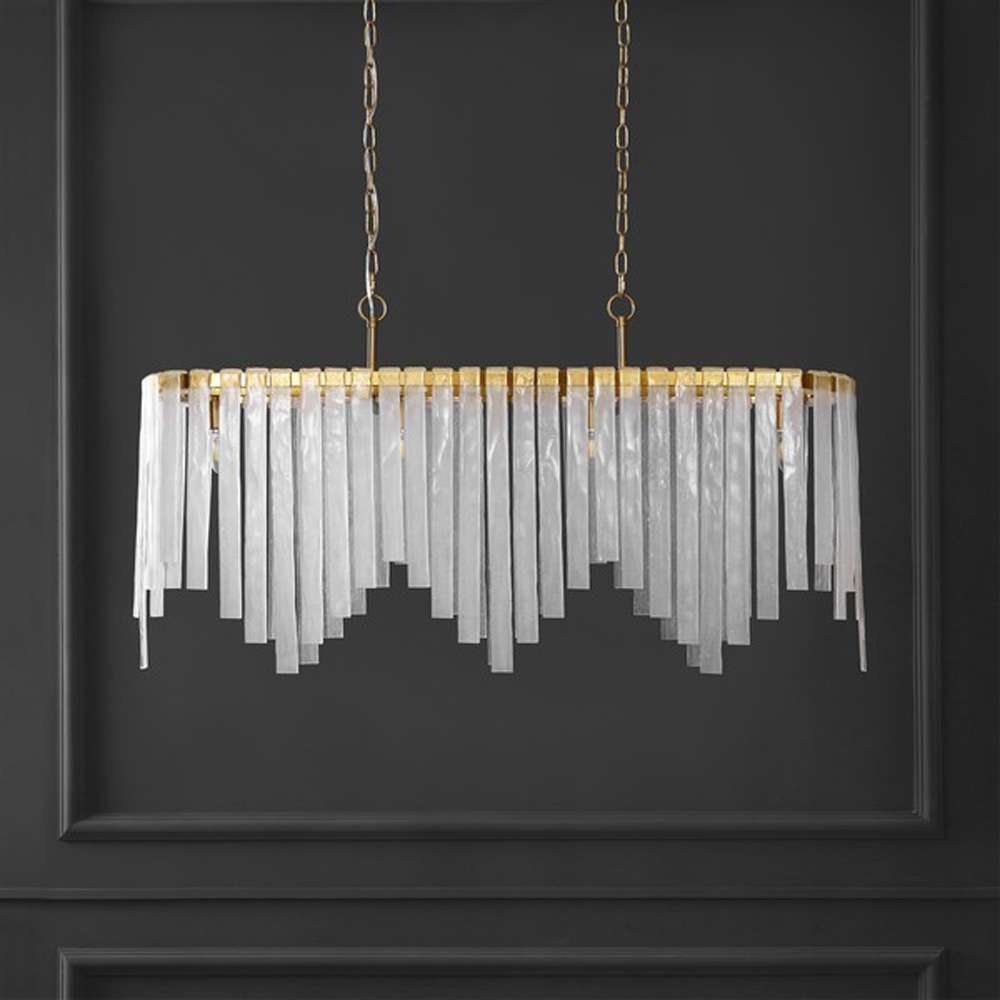 Safavieh - Couture - Rosalana Glass Chandelier - Gold - Clear - CTL1042A veiw 1