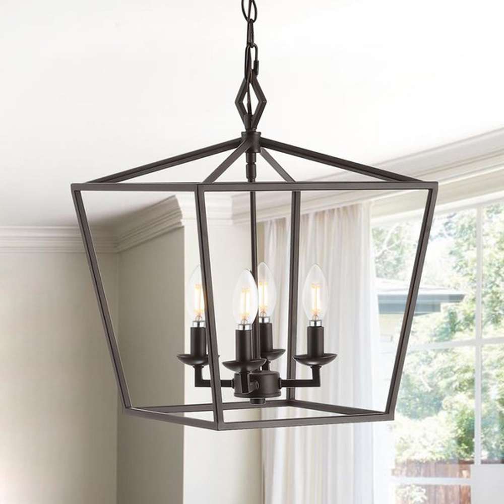 Safavieh - Rosalen 4Lt 14 Inch Pendant - Oil Rub Bronze - PND4086A veiw 1