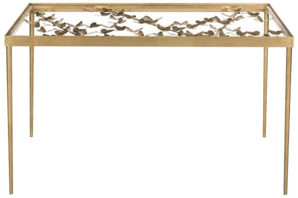 Safavieh - Rosalia Butterfly Desk - Gold - Clear - FOX2588A veiw 1
