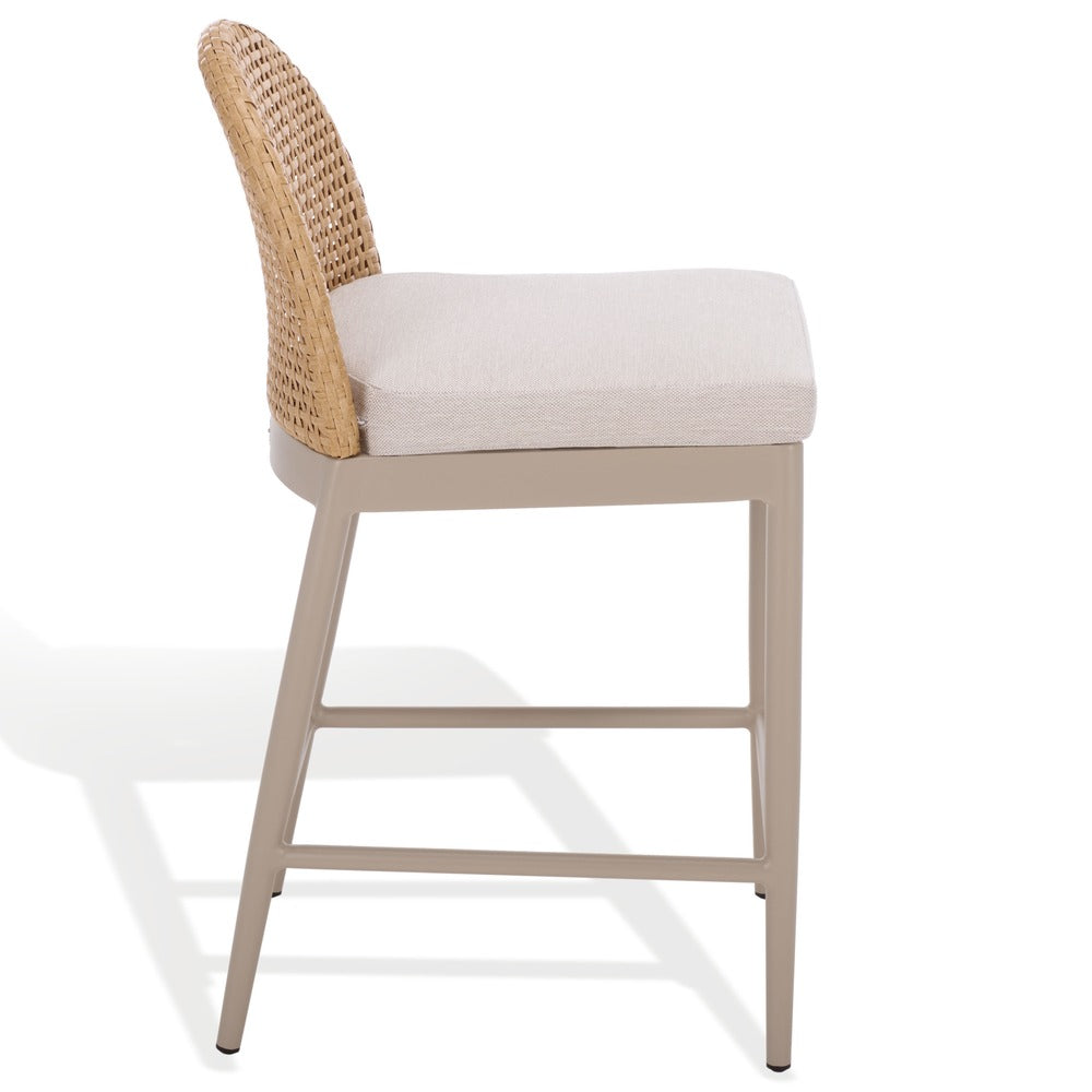Safavieh - Rosalind Patio Counter Stool / Light Grey / Beige - CPT4019A view 2