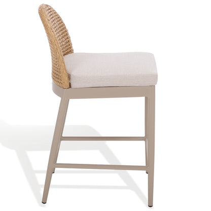 Safavieh - Rosalind Patio Counter Stool / Light Grey / Beige - CPT4019A view 2