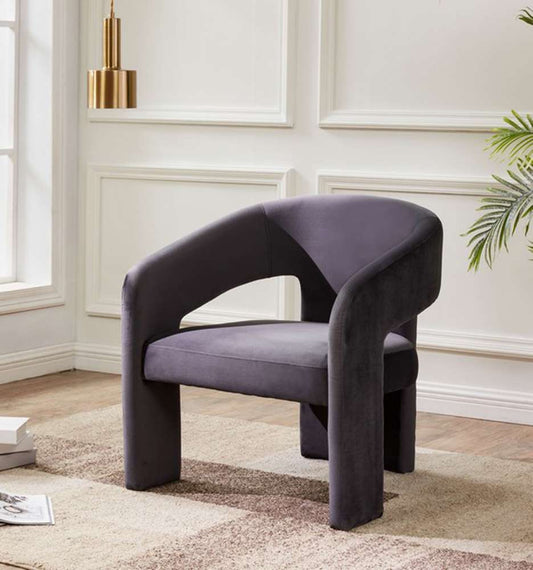 Safavieh - Couture - Roseanna Modern Accent Chair - Dark Grey - SFV4780C veiw 2