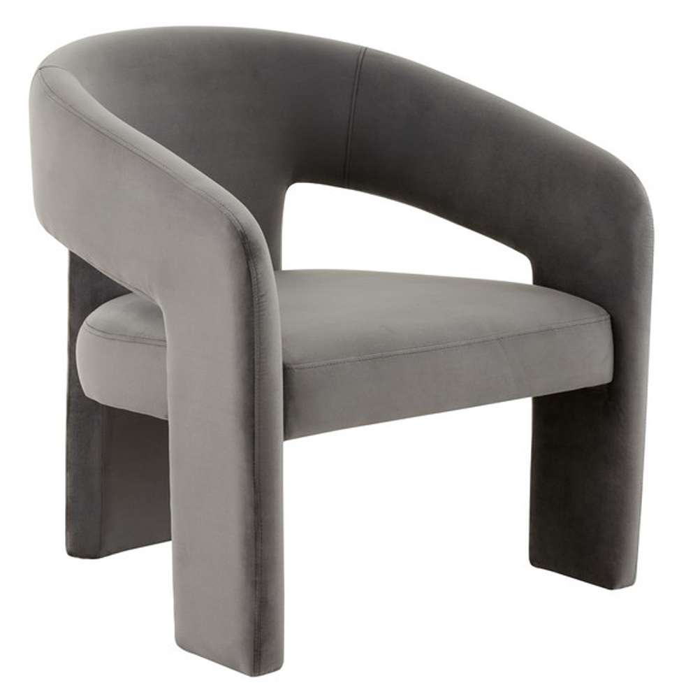 Safavieh - Couture - Roseanna Modern Accent Chair - Dark Grey - SFV4780C veiw 3