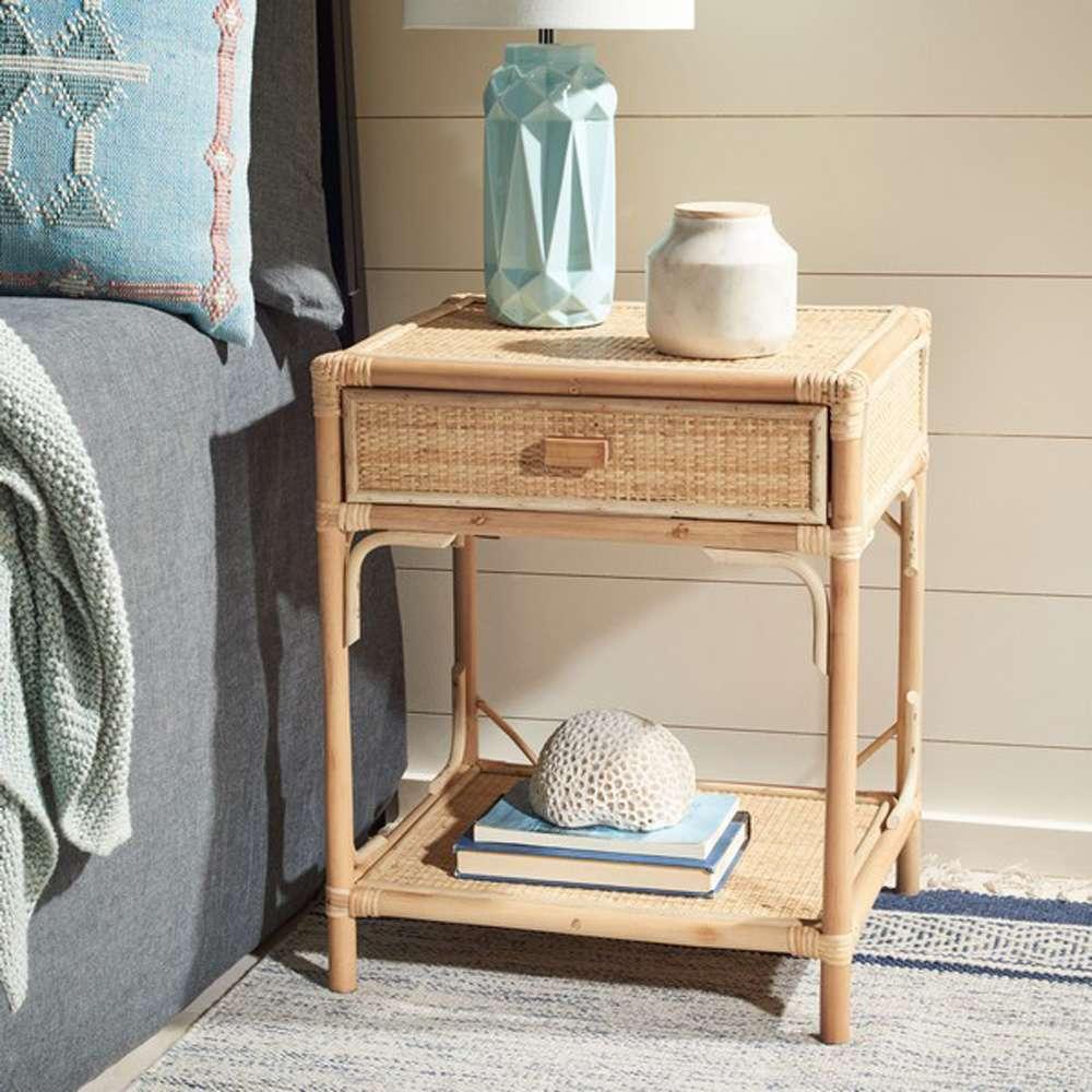 Safavieh - Roya 1 Drwr 1 Shelf Nightstand - Natural - NST4005A veiw 2