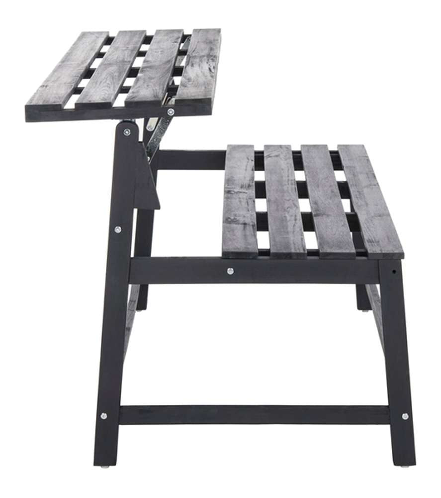 Safavieh - Ruben Balcony Bench And Table - Dark Slate Gray - PAT6753B veiw 4
