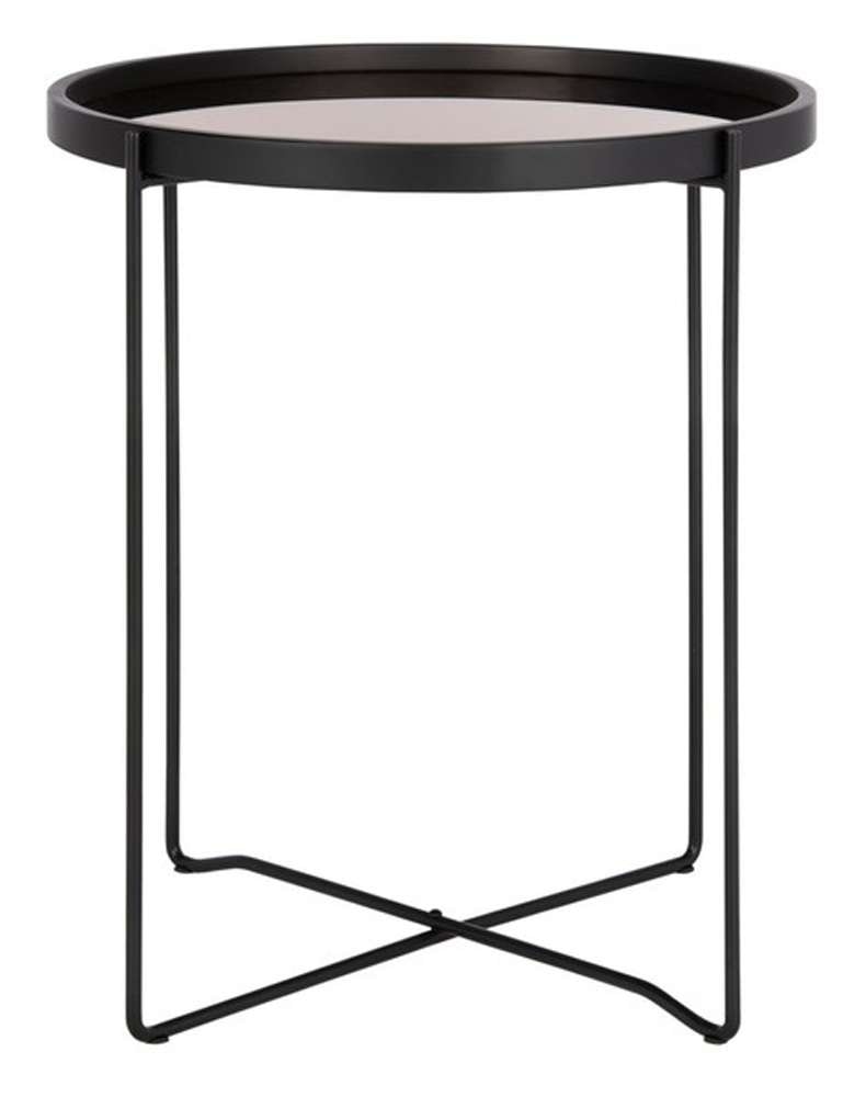 Safavieh - Ruby Small Tray Accent Table - Rose Gold - Black - ACC4206A veiw 1