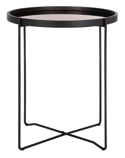 Safavieh - Ruby Small Tray Accent Table - Rose Gold - Black - ACC4206A veiw 1