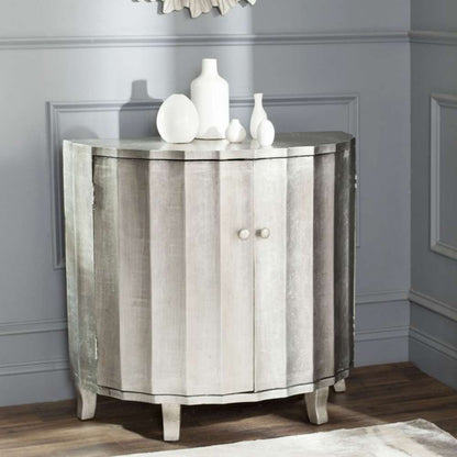 Safavieh - Rutherford Demilune Cabinet - Silver - AMH1516A veiw 2