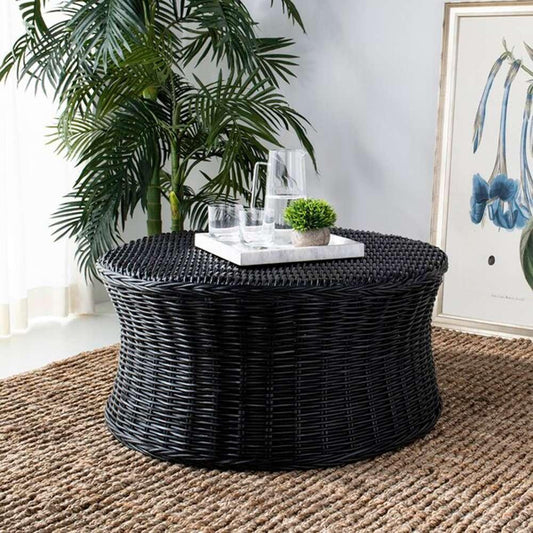 Safavieh - Ruxton Coctail Ottoman - Black - FOX6530B veiw 2