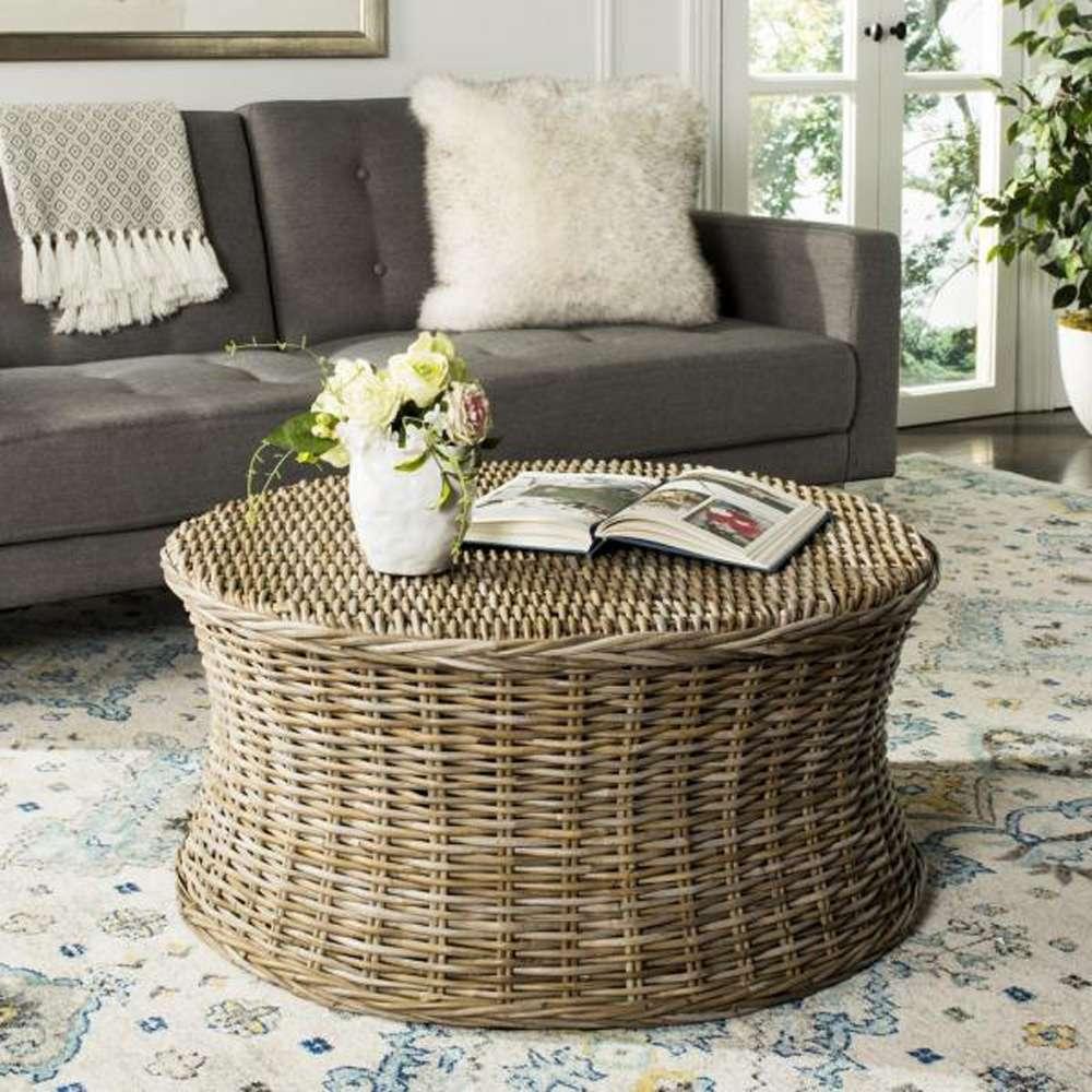 Safavieh - Ruxton Coctail Ottoman - Natural Unfinished - FOX6530A veiw 2