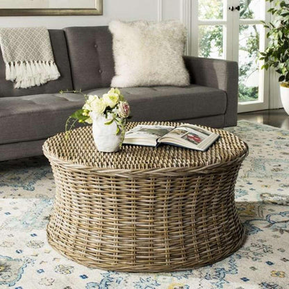 Safavieh - Ruxton Coctail Ottoman - Natural Unfinished - FOX6530A veiw 2