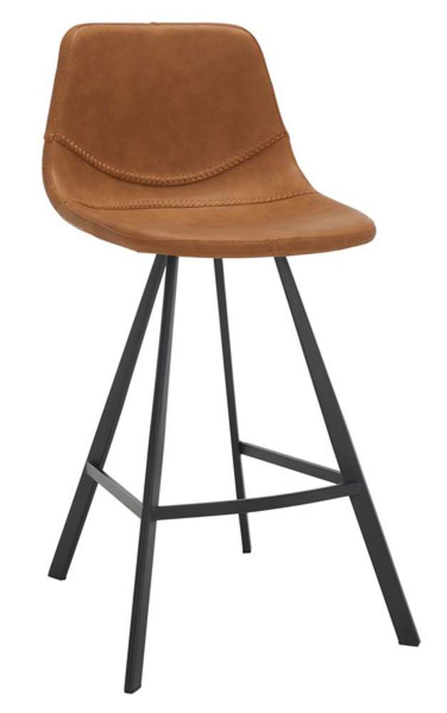 Safavieh - Ryanne Counter Stool - Cognac - Black - BST3017B veiw 3