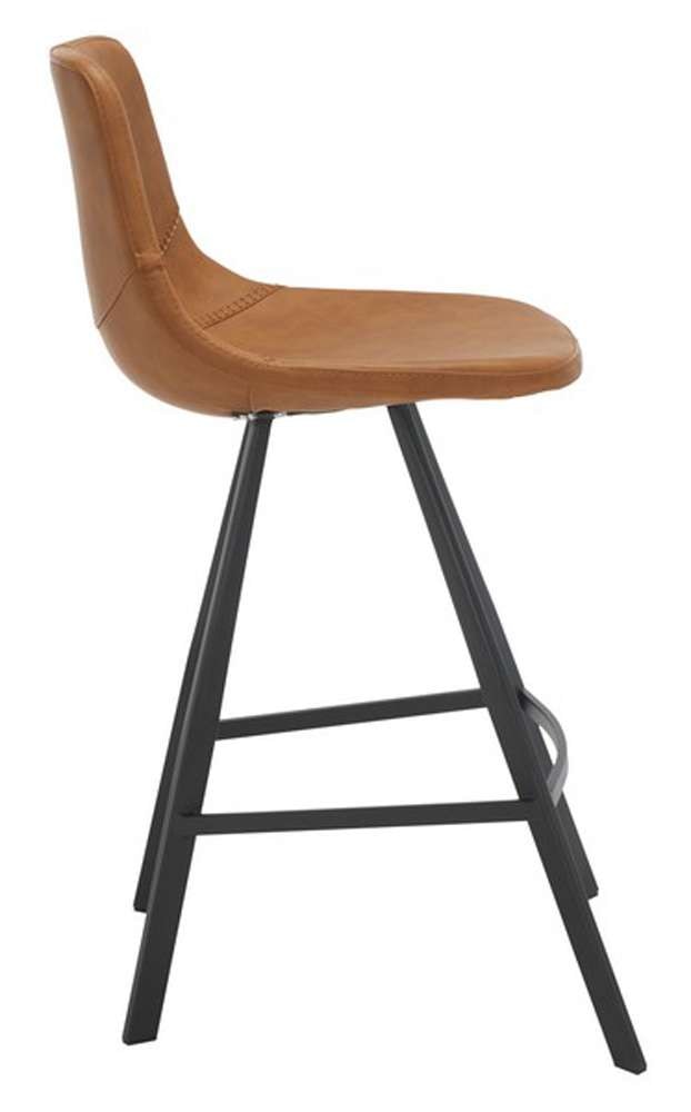 Safavieh - Ryanne Counter Stool - Cognac - Black - BST3017B veiw 4