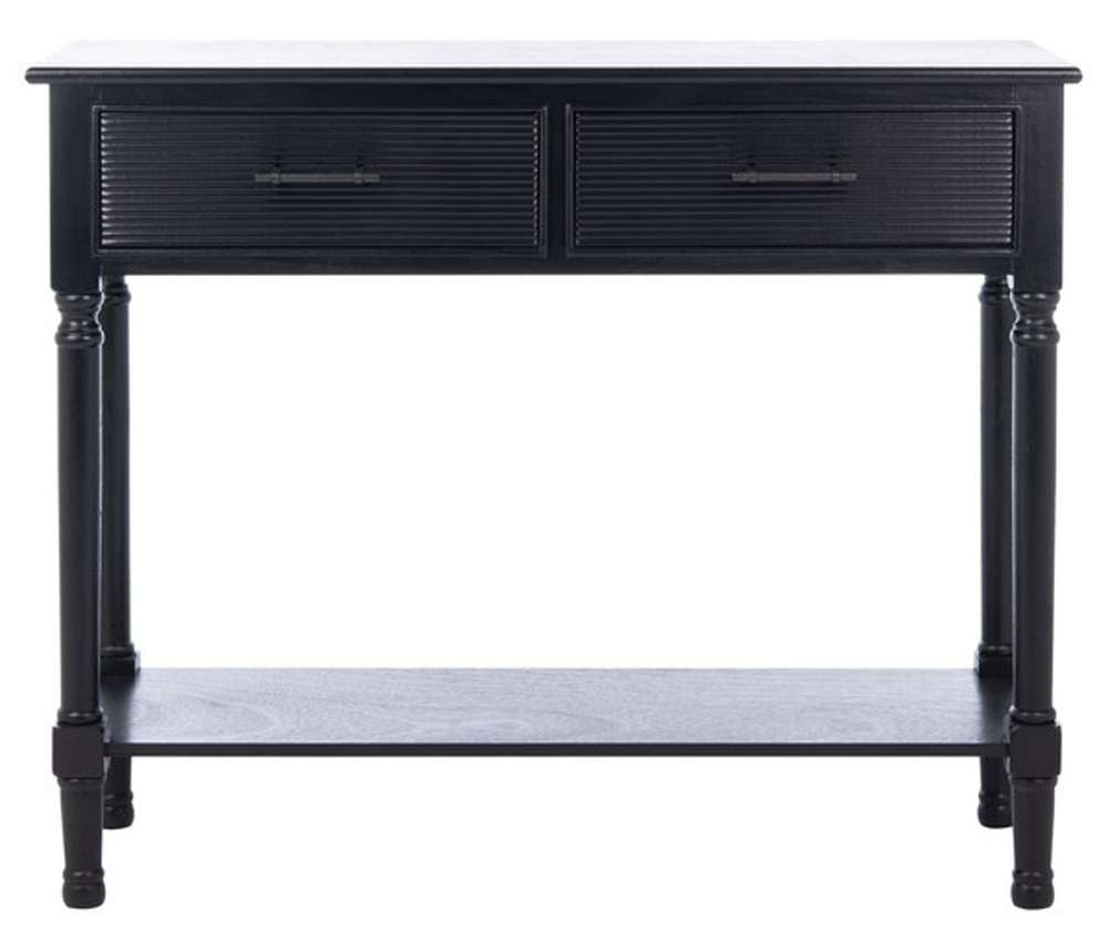 Safavieh - Ryder 2Drw Console Table - Black - CNS5719B veiw 1