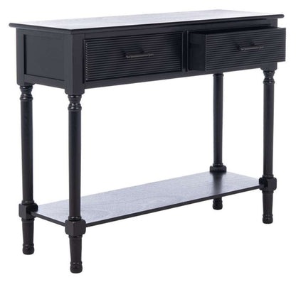 Safavieh - Ryder 2Drw Console Table - Black - CNS5719B veiw 3