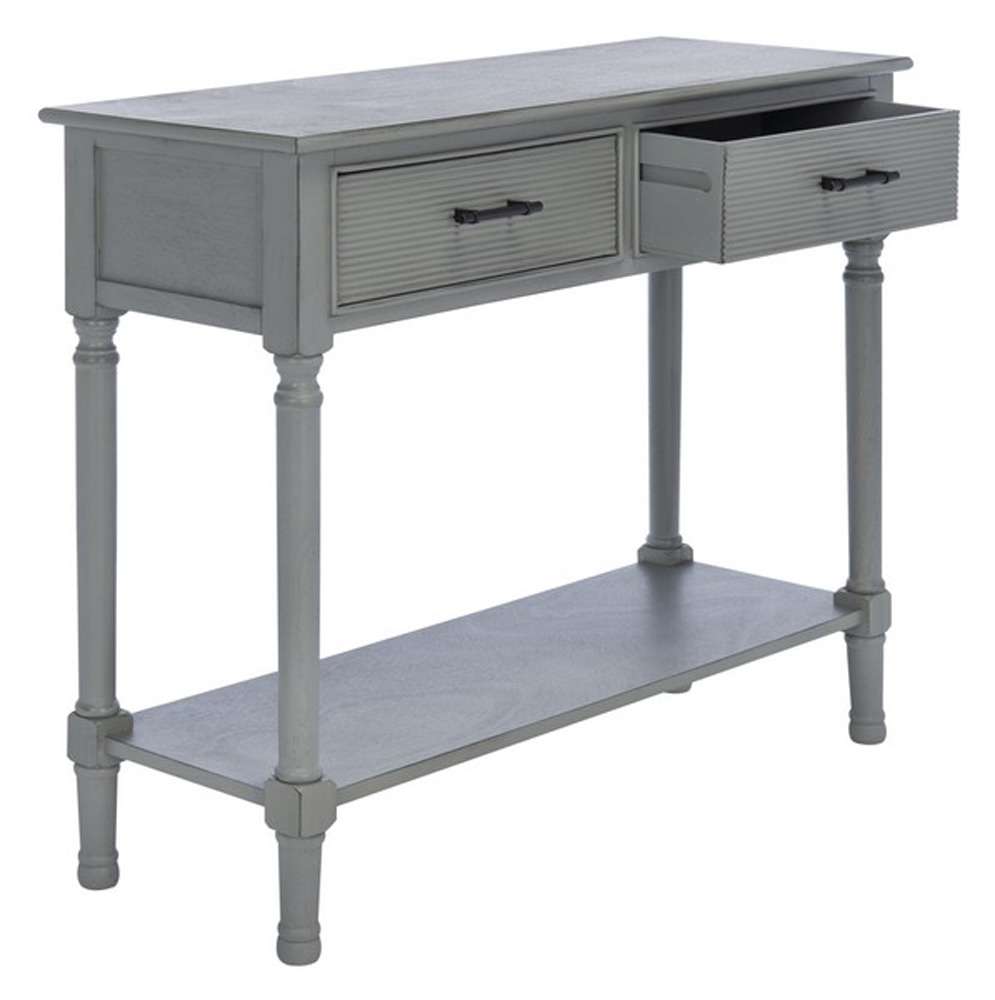 Safavieh - Ryder 2Drw Console Table - Distressed - Grey - CNS5719C veiw 4