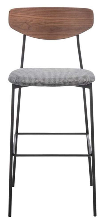 Safavieh - Ryker Barstool - Walnut - Grey - BST3008B veiw 1